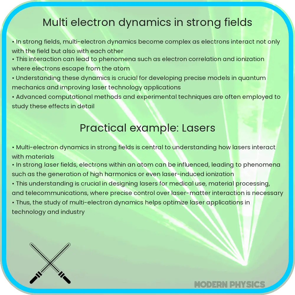 Multi-electron dynamics in strong fields
