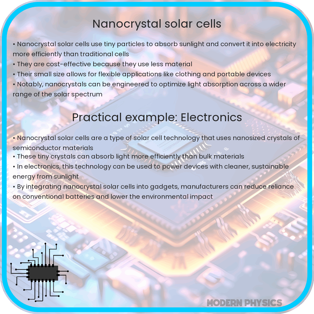 Nanocrystal Solar Cells