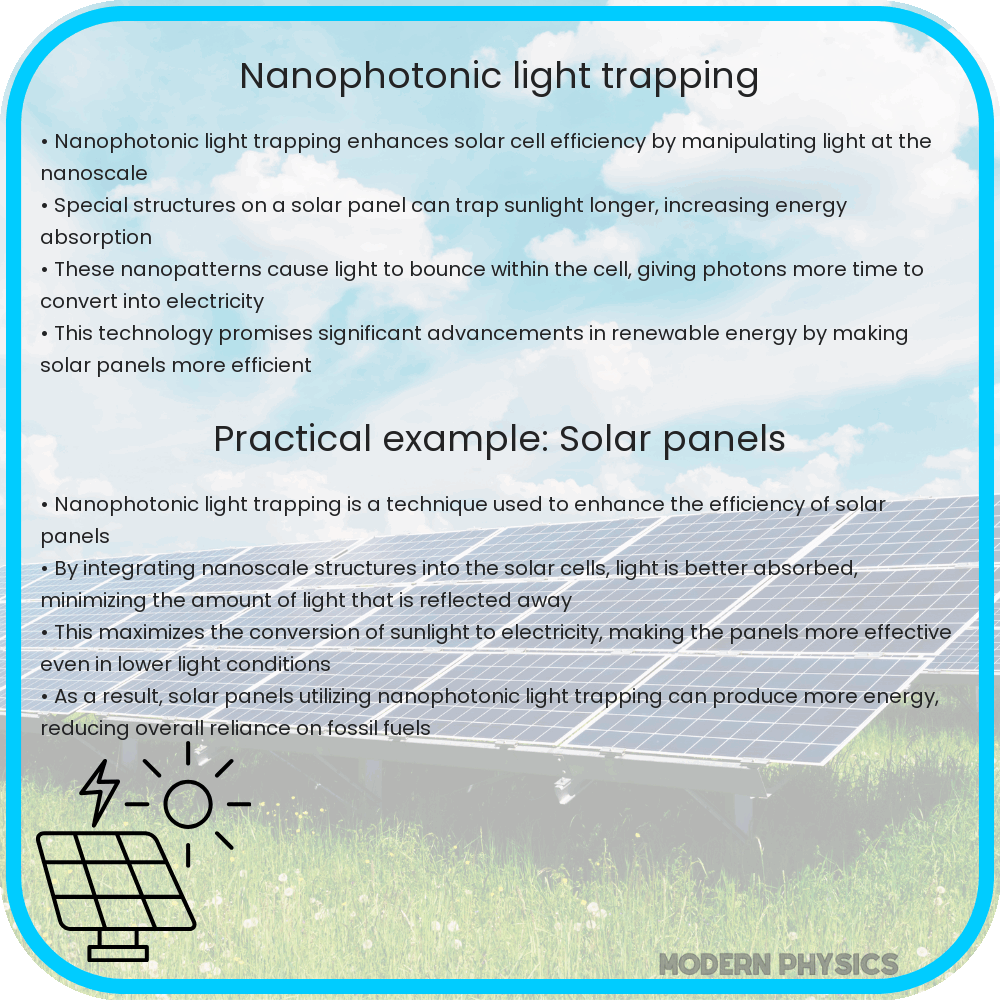 Nanophotonic light trapping