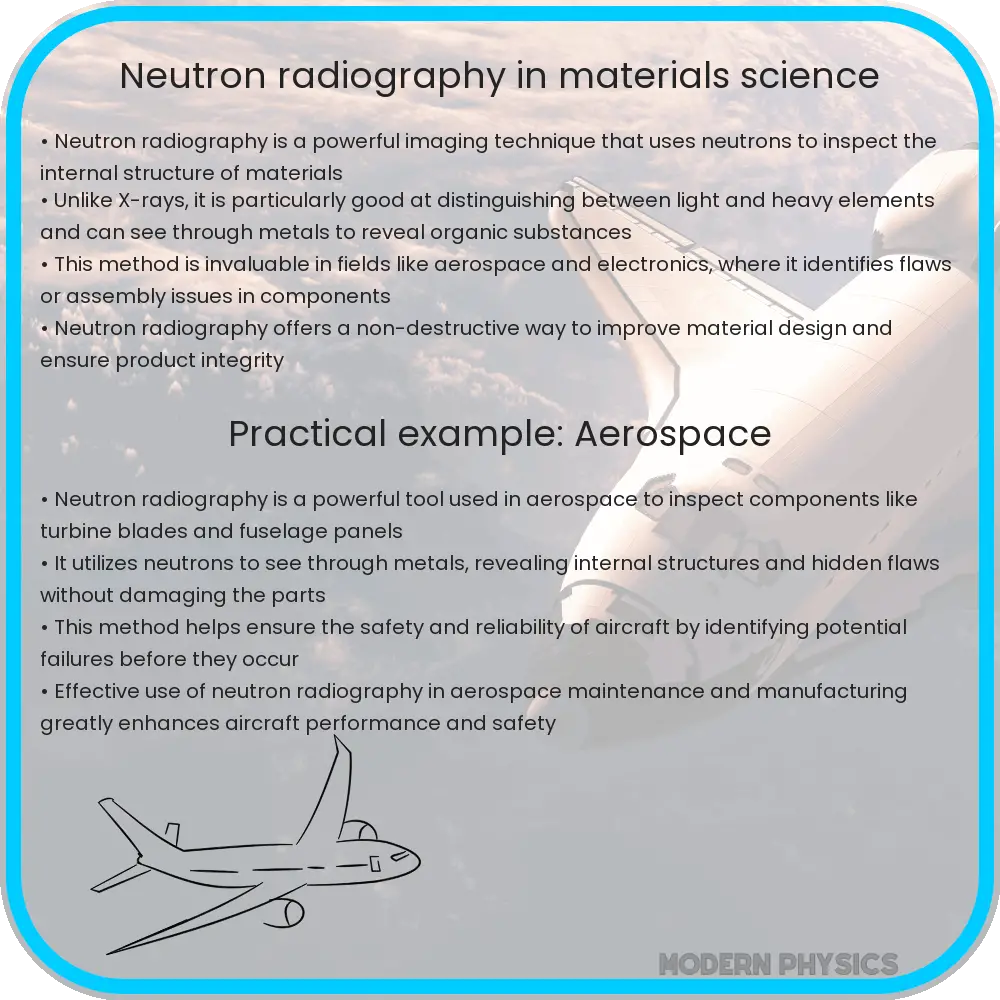 Neutron radiography in materials science