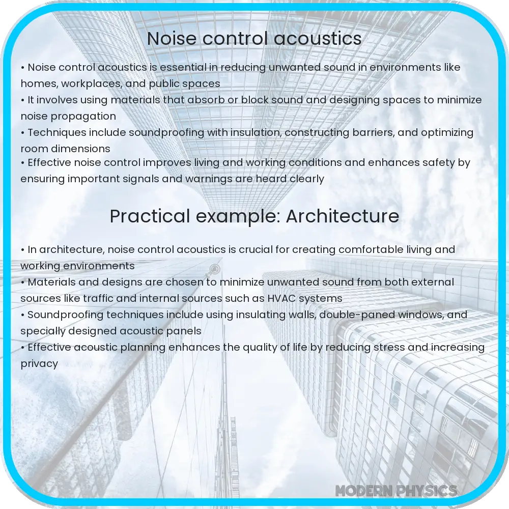 Noise Control Acoustics