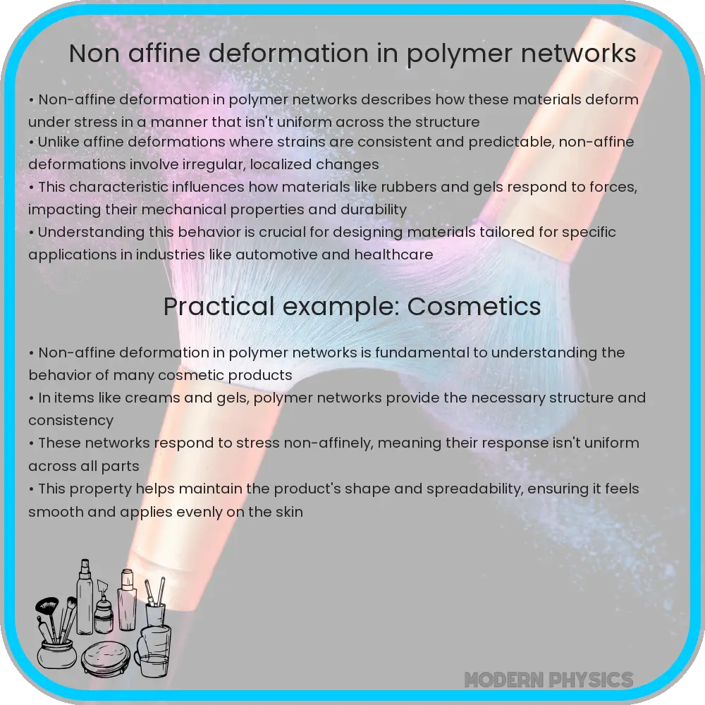 Non-affine deformation in polymer networks