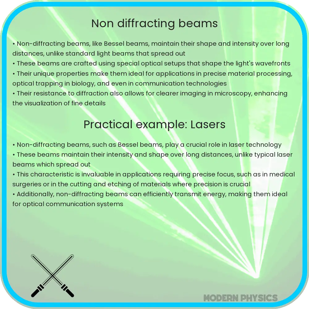 Non-diffracting beams