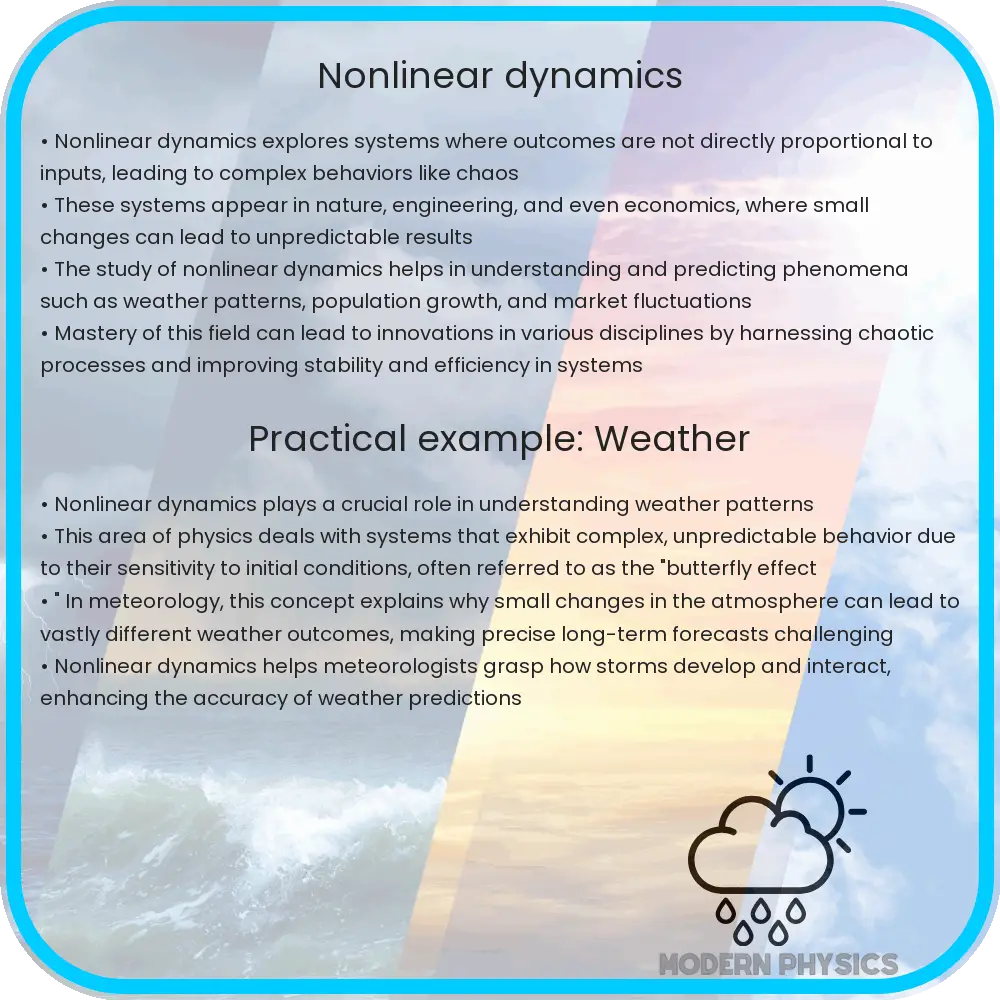 Nonlinear dynamics
