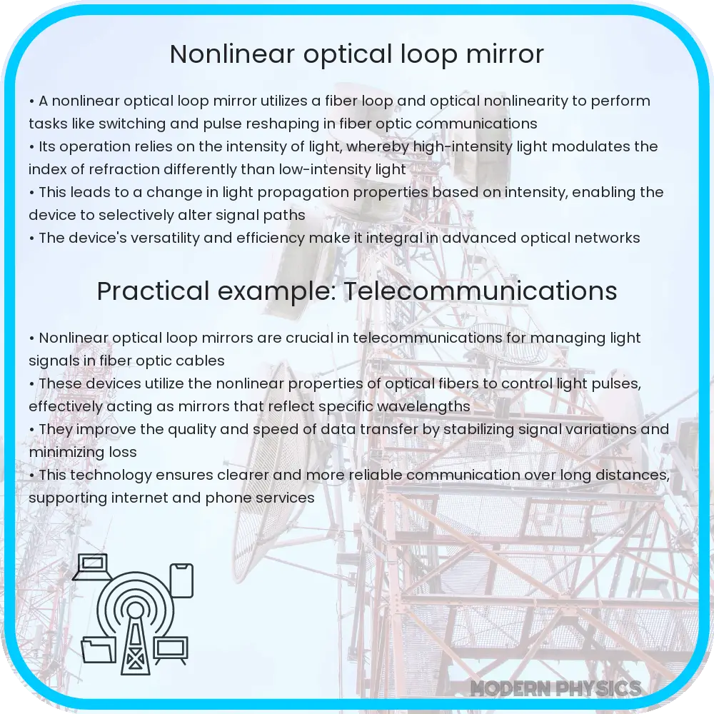 Nonlinear optical loop mirror