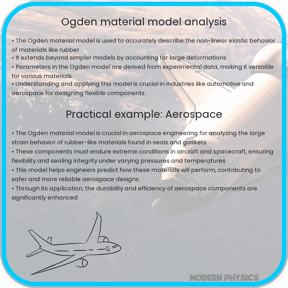 Ogden material model analysis