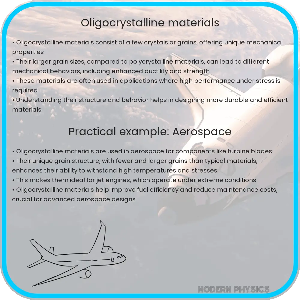 Oligocrystalline Materials