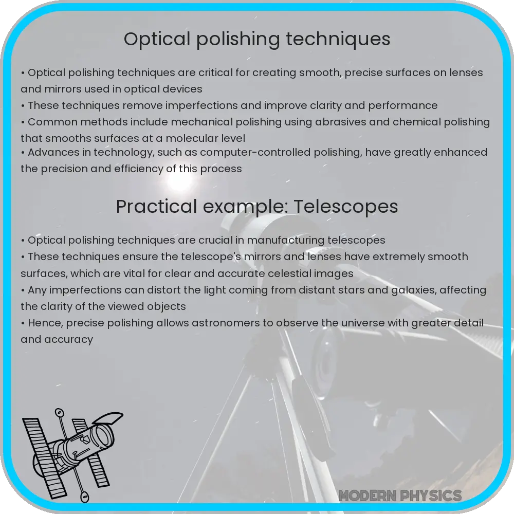 Optical polishing techniques