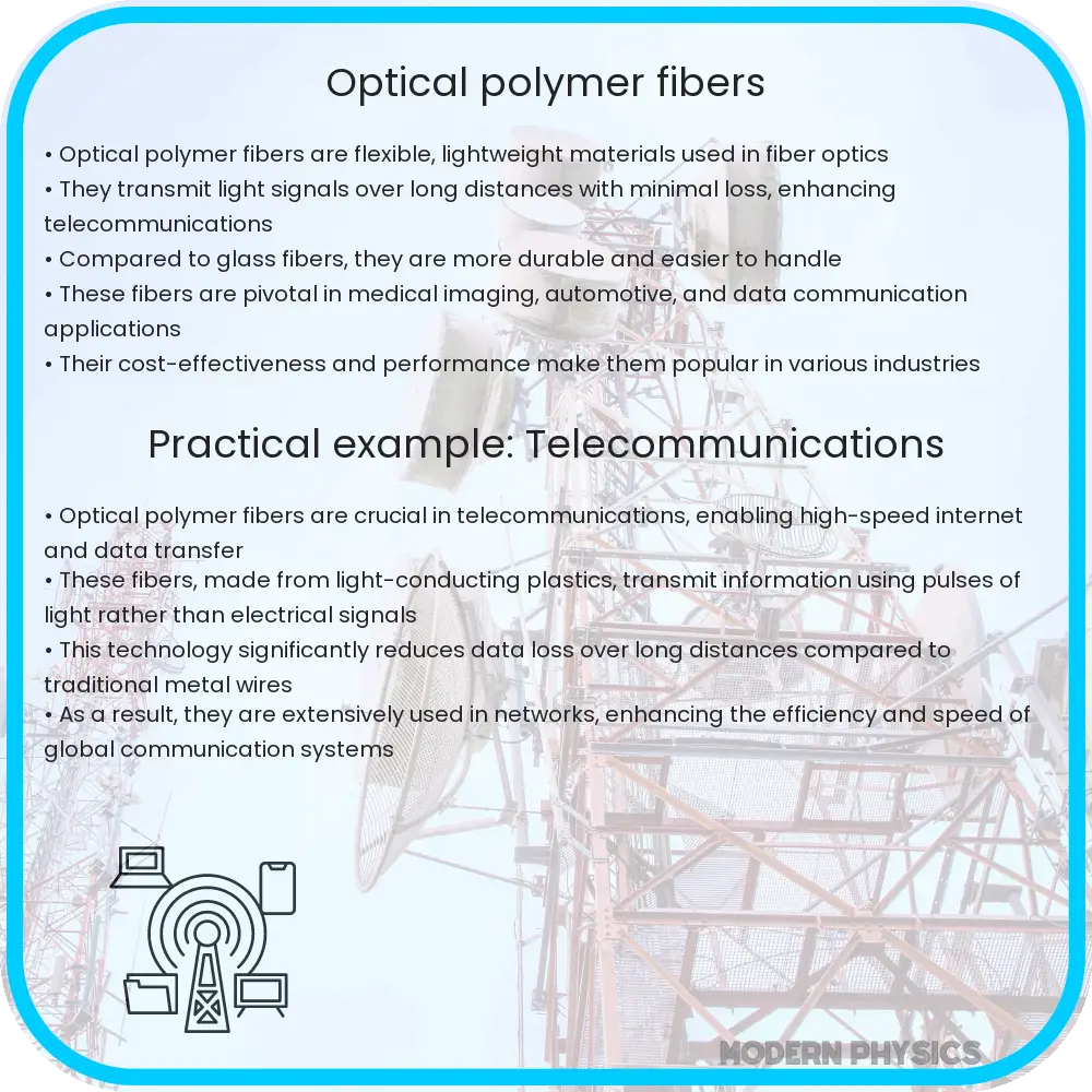 Optical polymer fibers