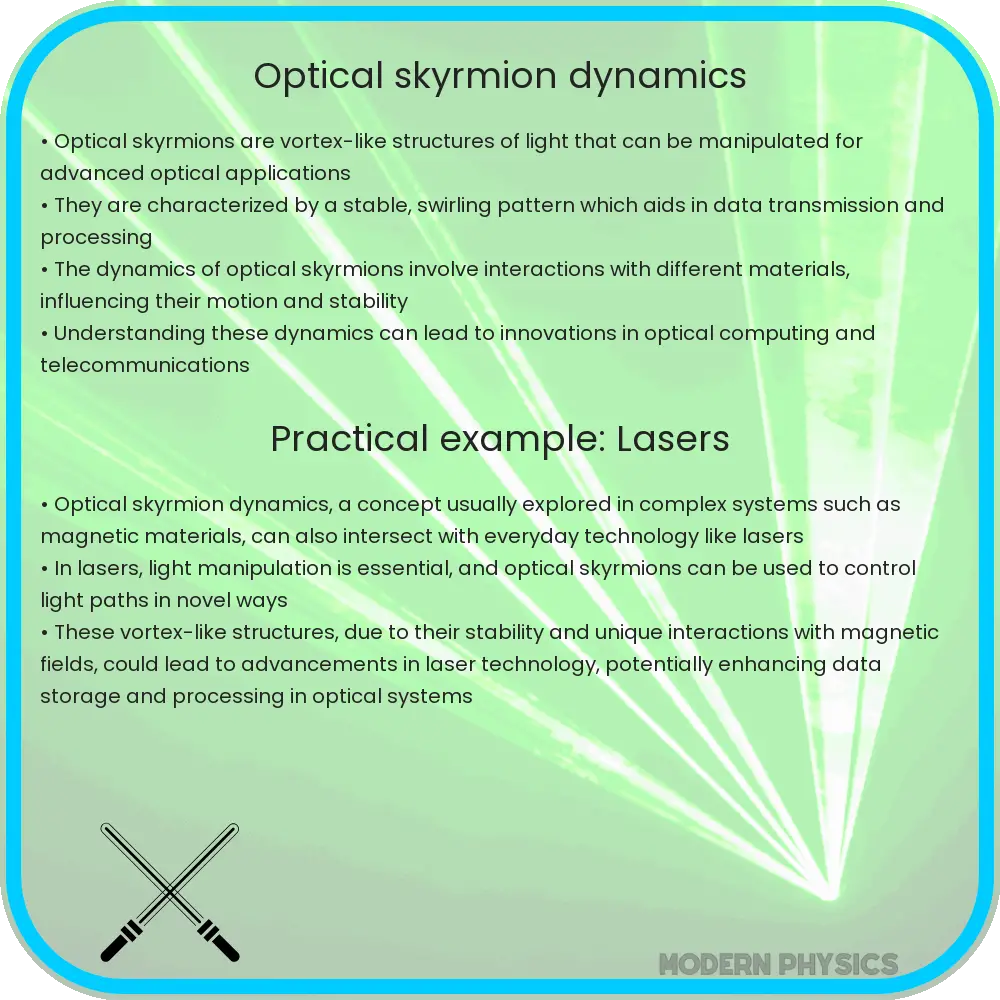 Optical skyrmion dynamics