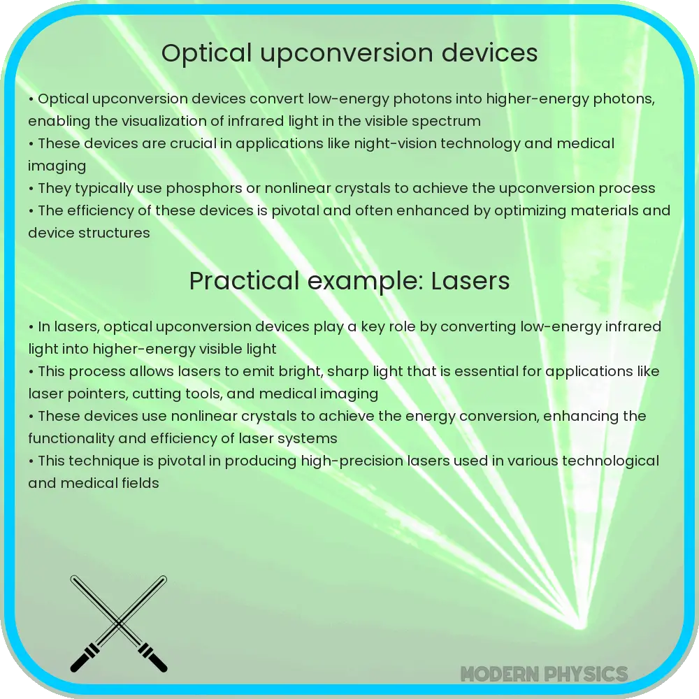 Optical upconversion devices