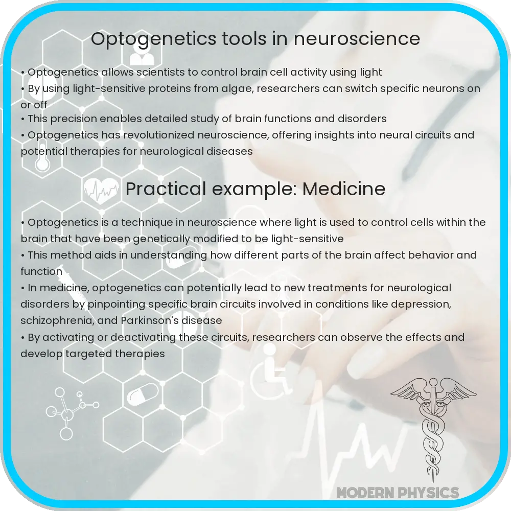 Optogenetics tools in neuroscience