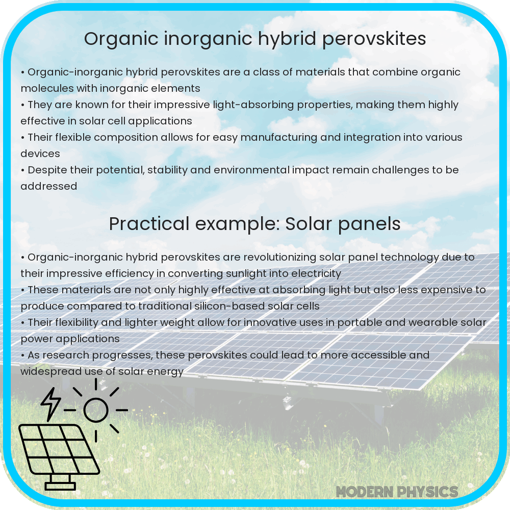 Organic-inorganic hybrid perovskites