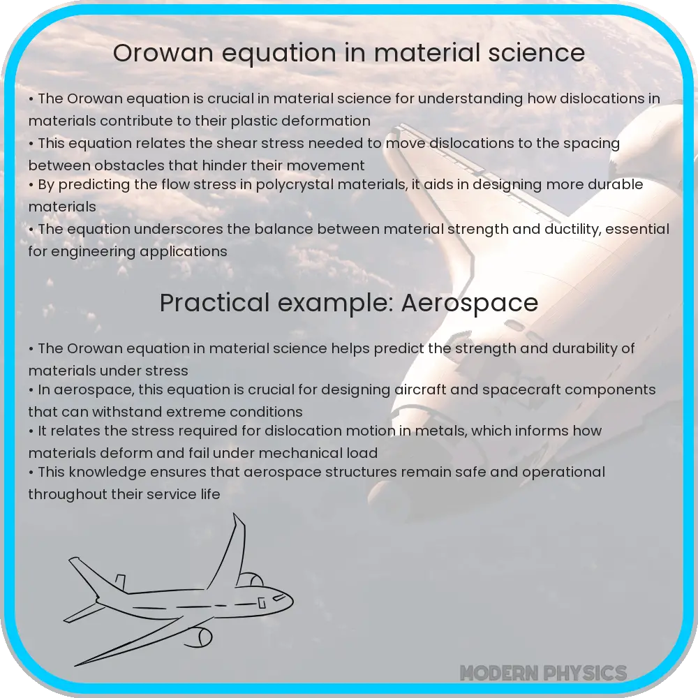 Orowan equation in material science