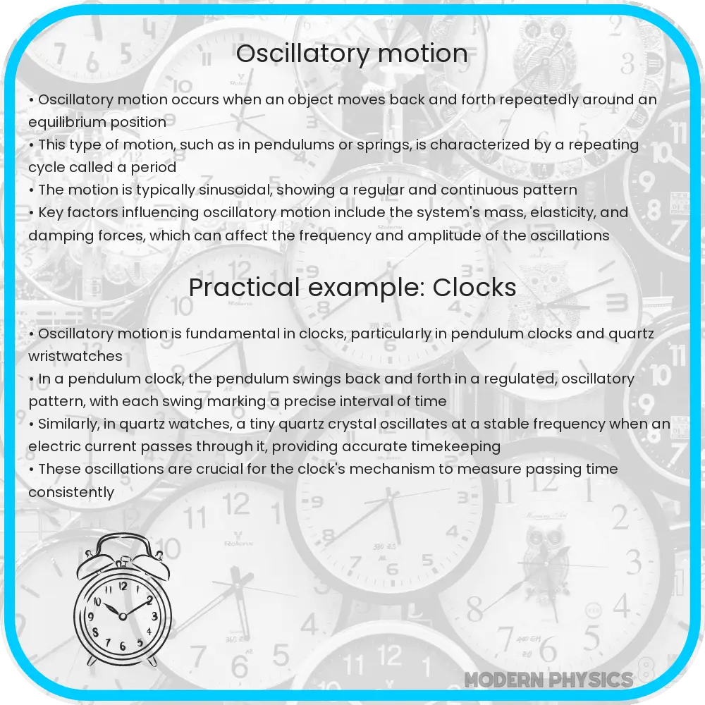 Oscillatory motion