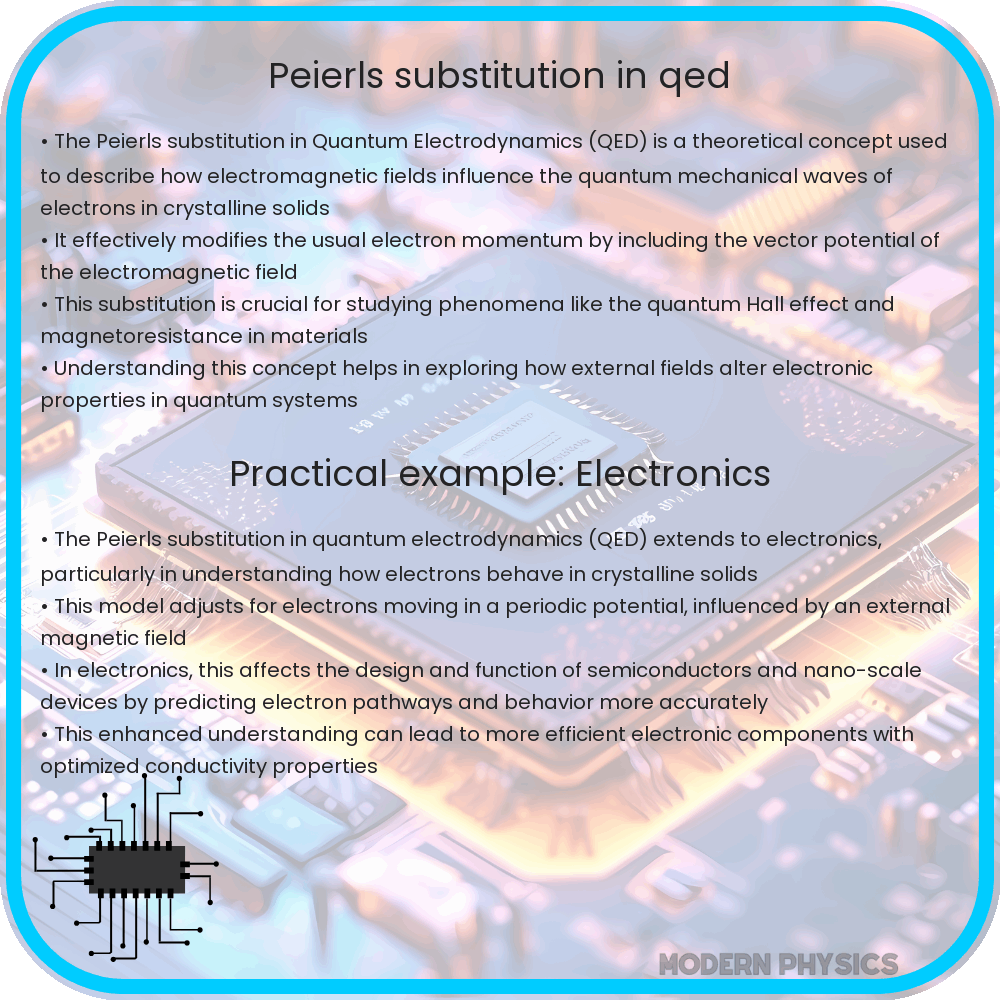 Peierls substitution in QED