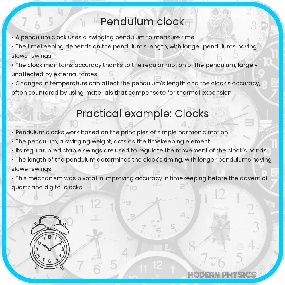 Pendulum clock