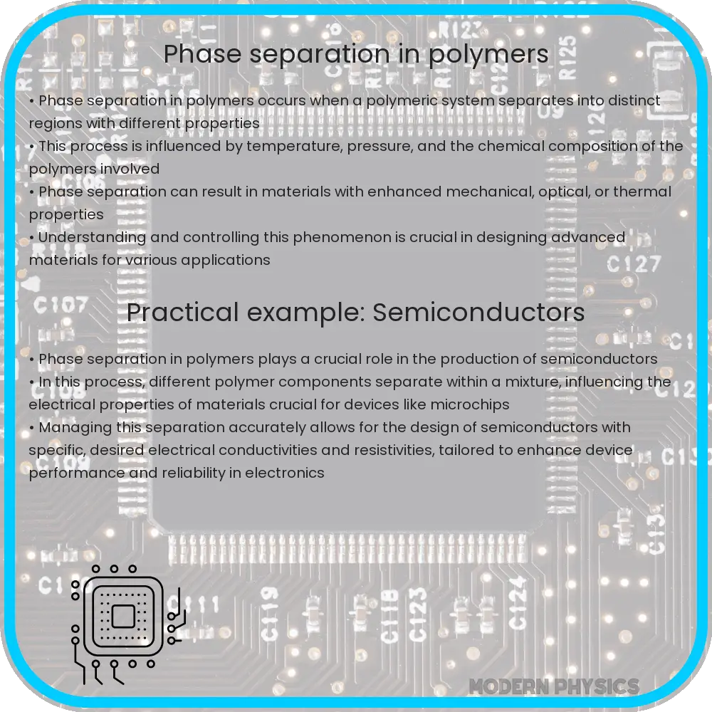 Phase separation in polymers