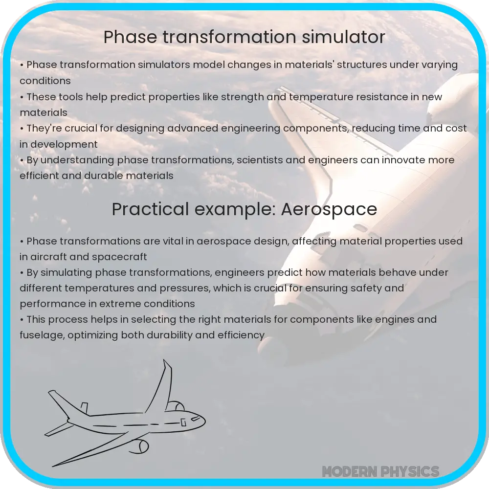 Phase transformation simulator