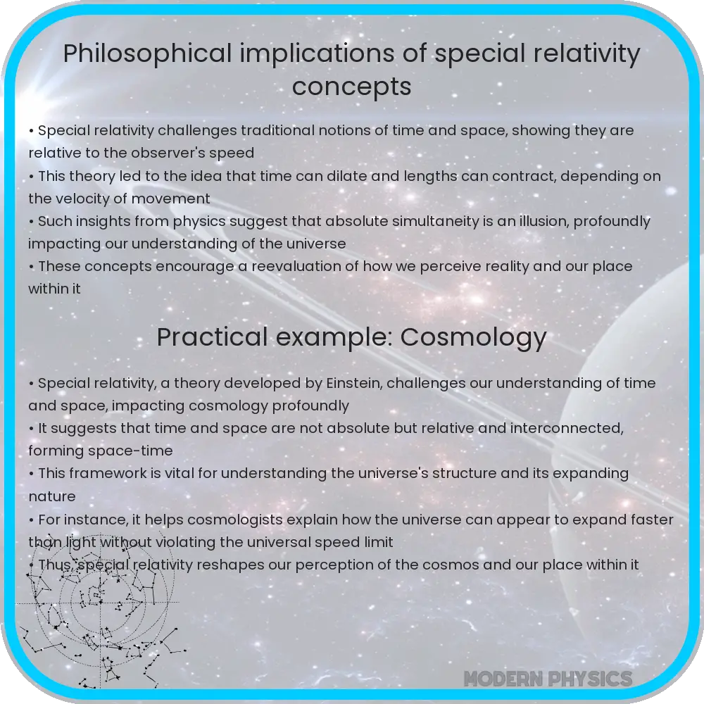 Philosophical implications of special relativity concepts