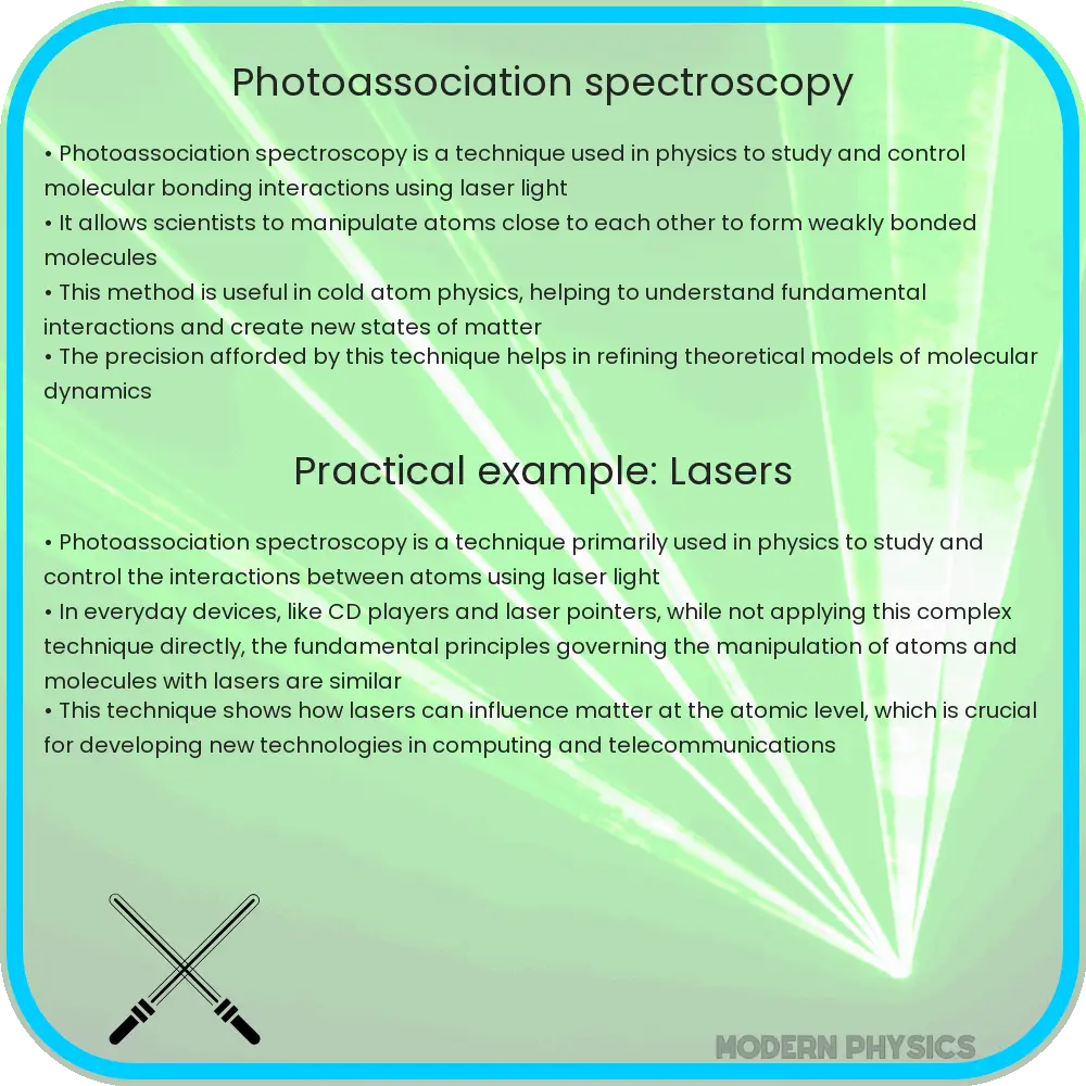Photoassociation spectroscopy