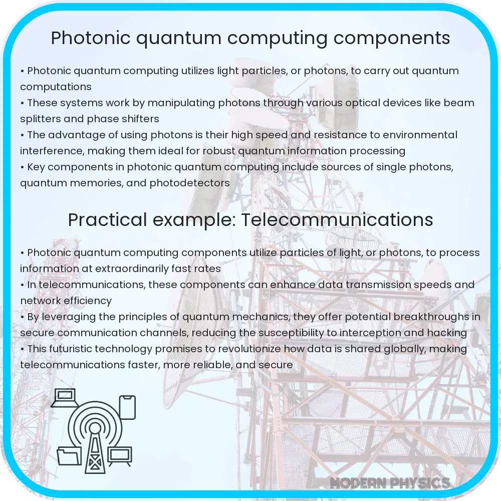 Photonic quantum computing components