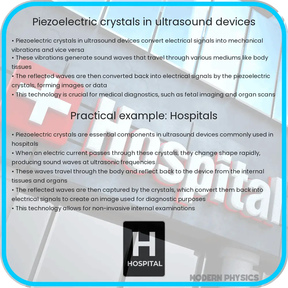 Piezoelectric crystals in ultrasound devices