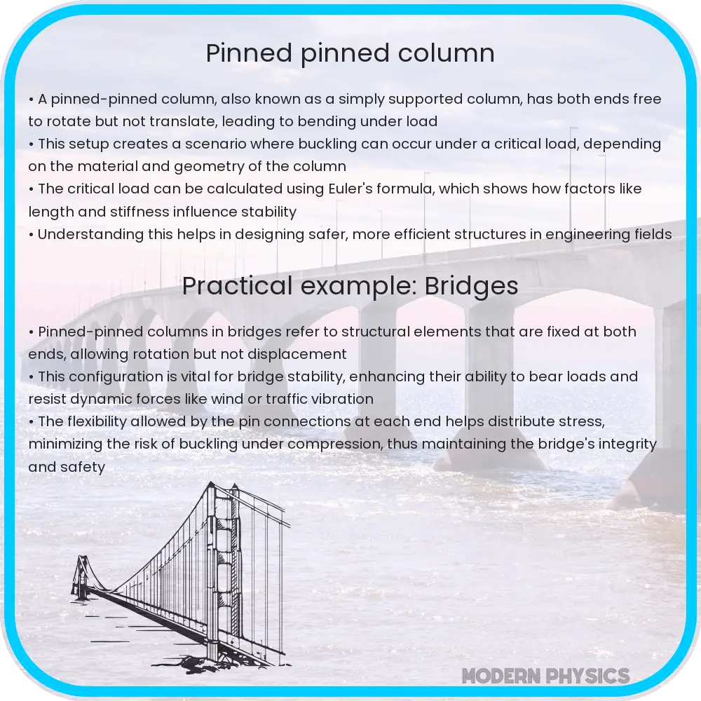 Pinned-pinned column