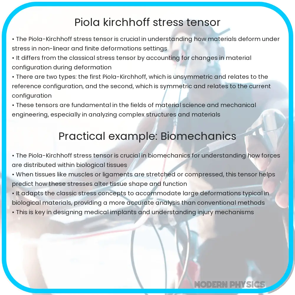 Piola-Kirchhoff stress tensor