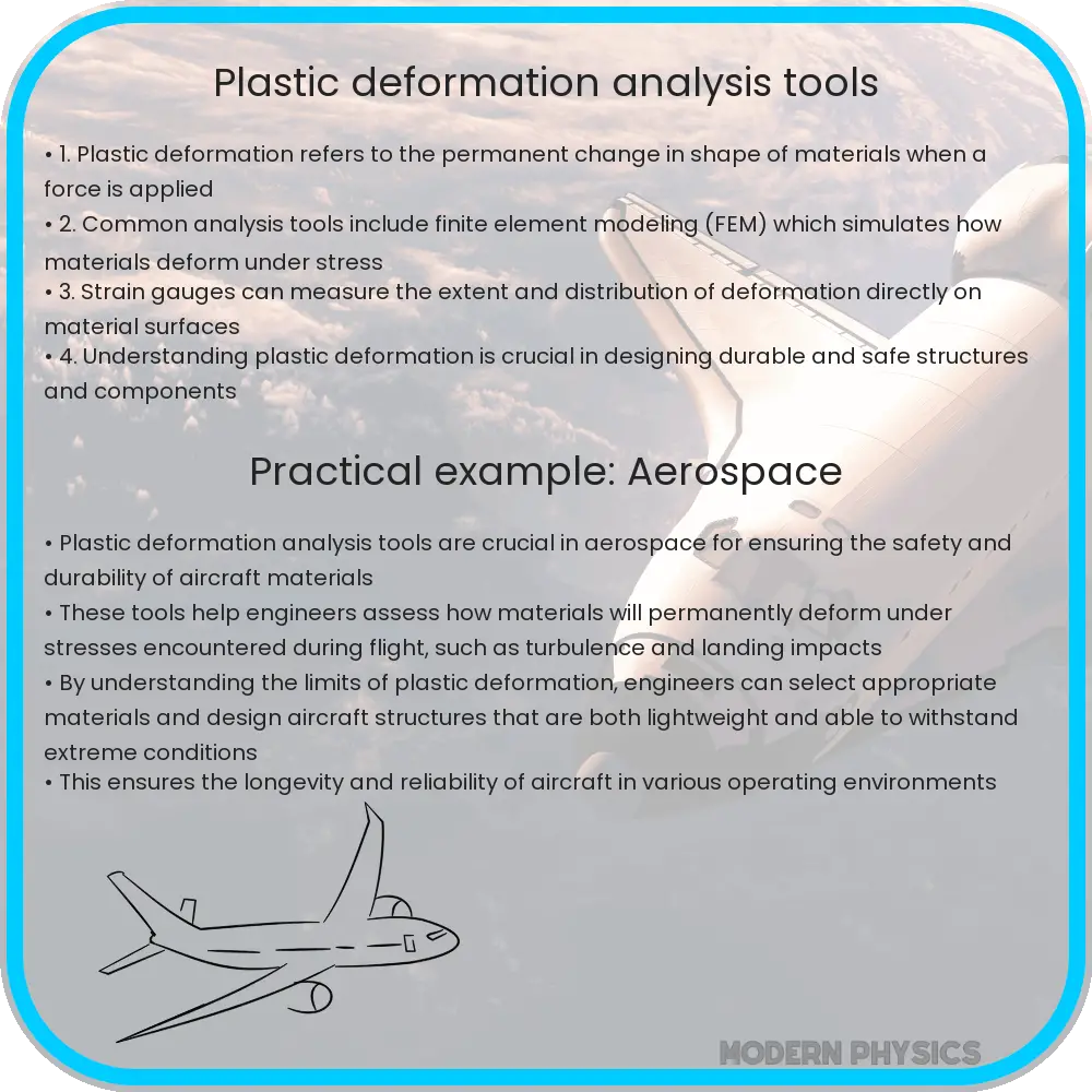 Plastic deformation analysis tools