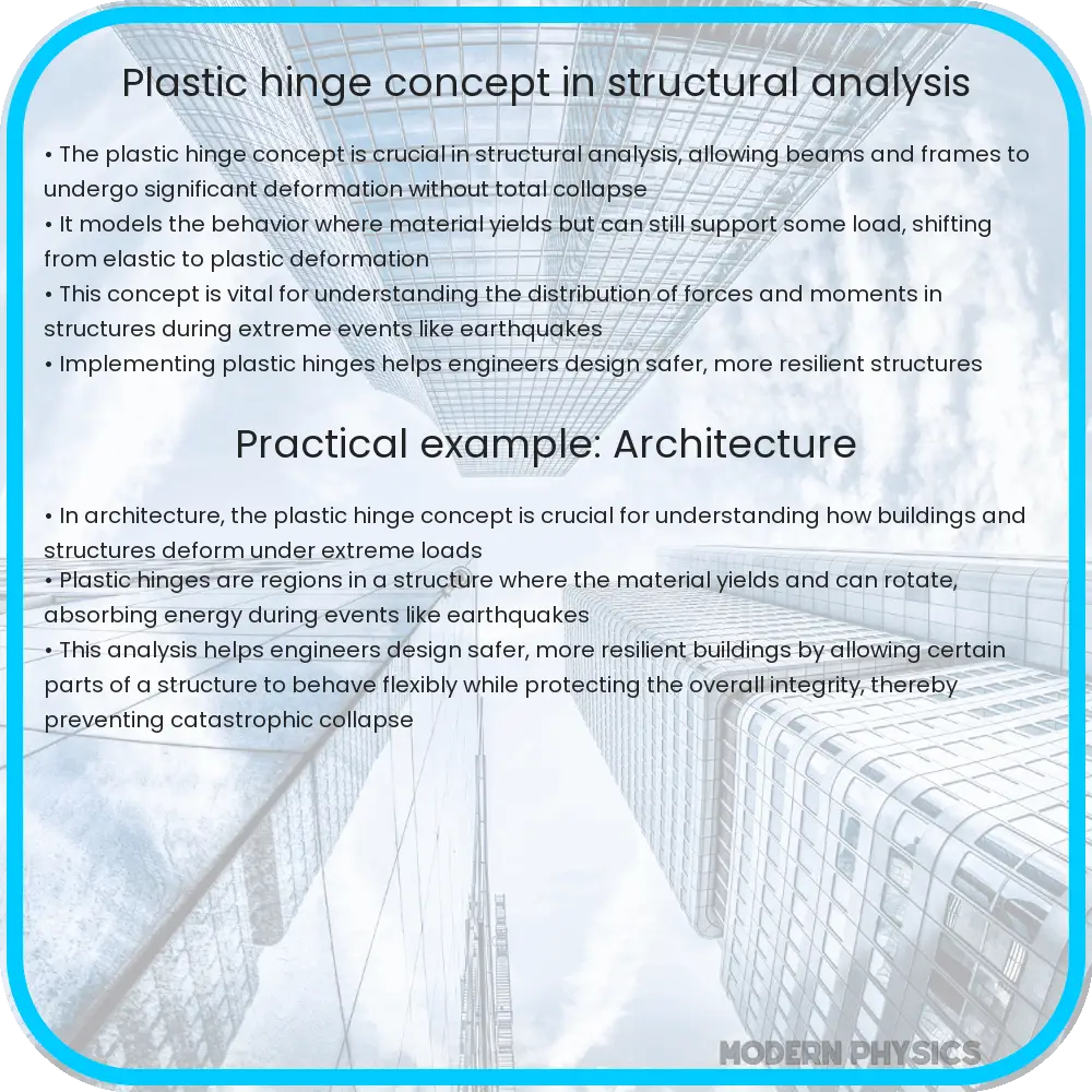 Plastic hinge concept in structural analysis