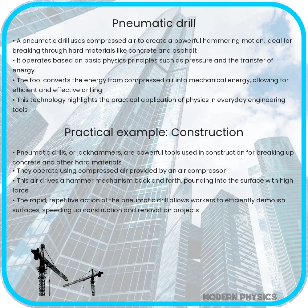 Pneumatic drill