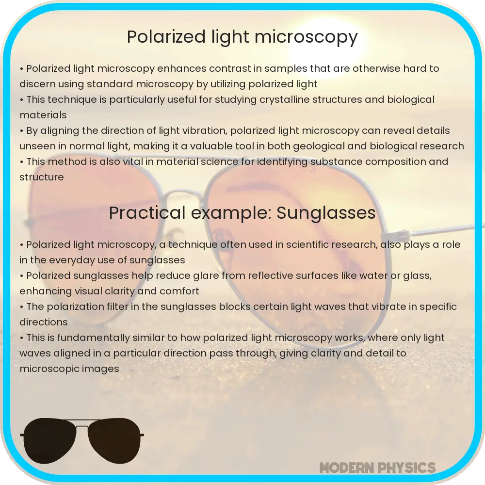 Polarized light microscopy