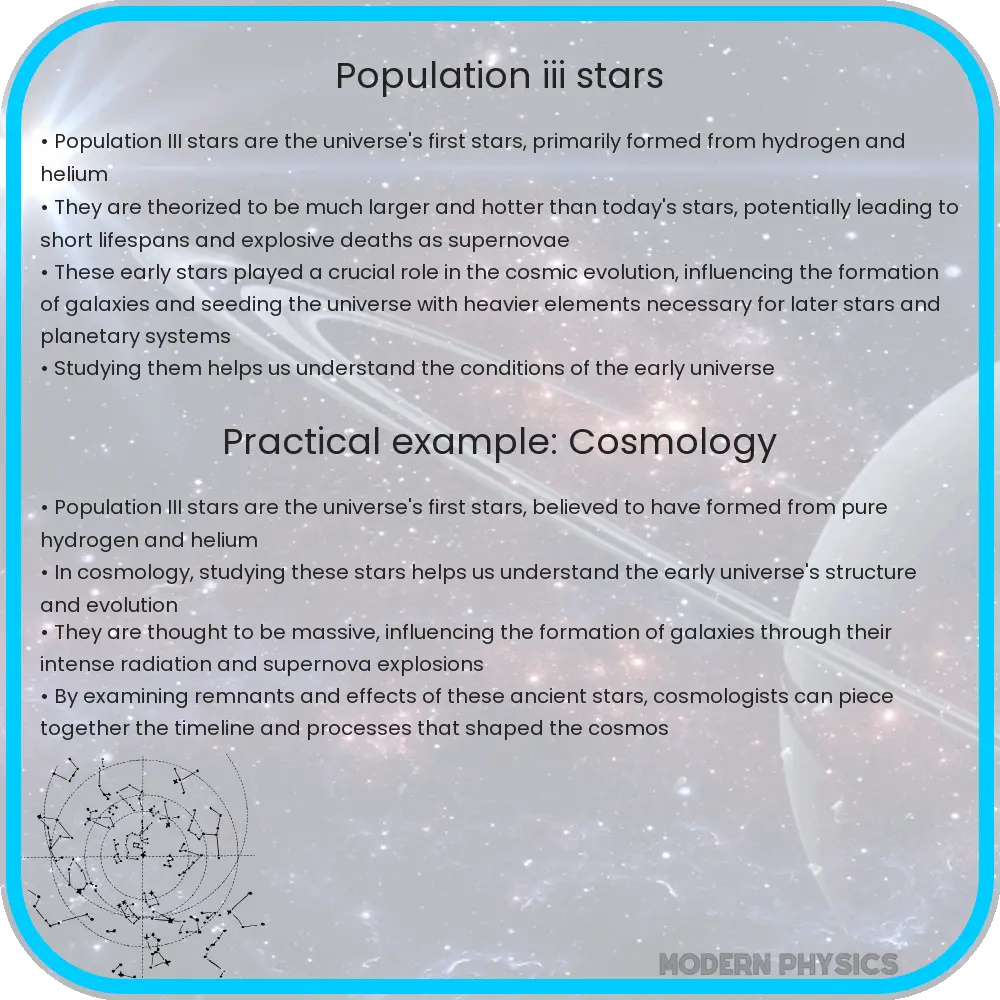 Population III Stars