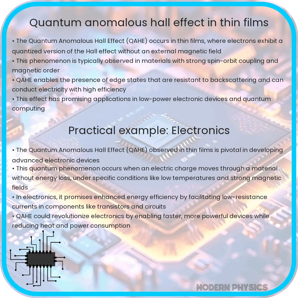 Quantum Anomalous Hall Effect Thin Film Insights & Applications