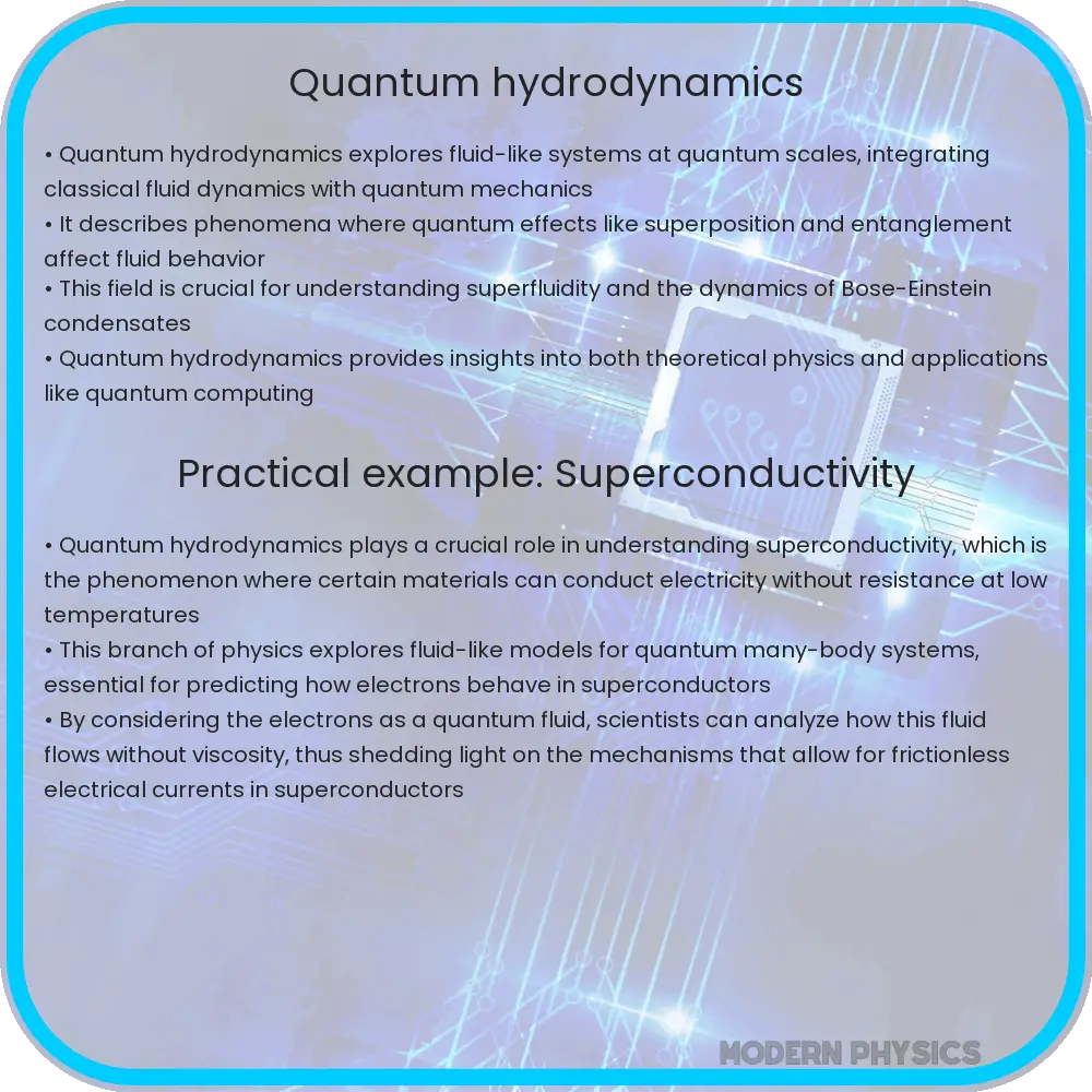 Quantum hydrodynamics