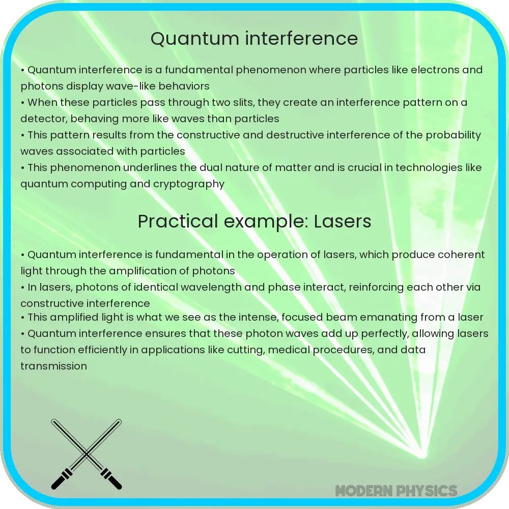 Quantum interference