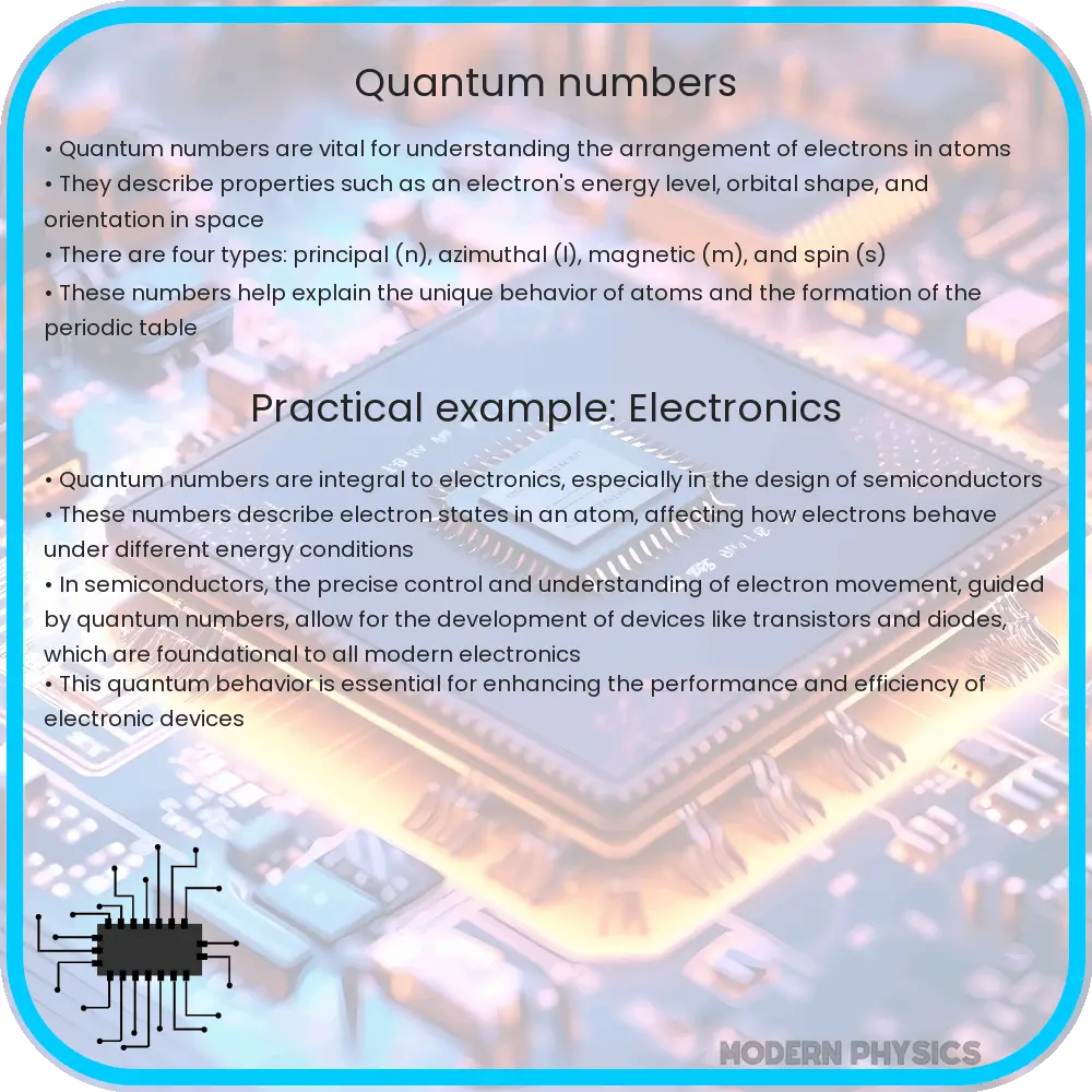 Quantum numbers
