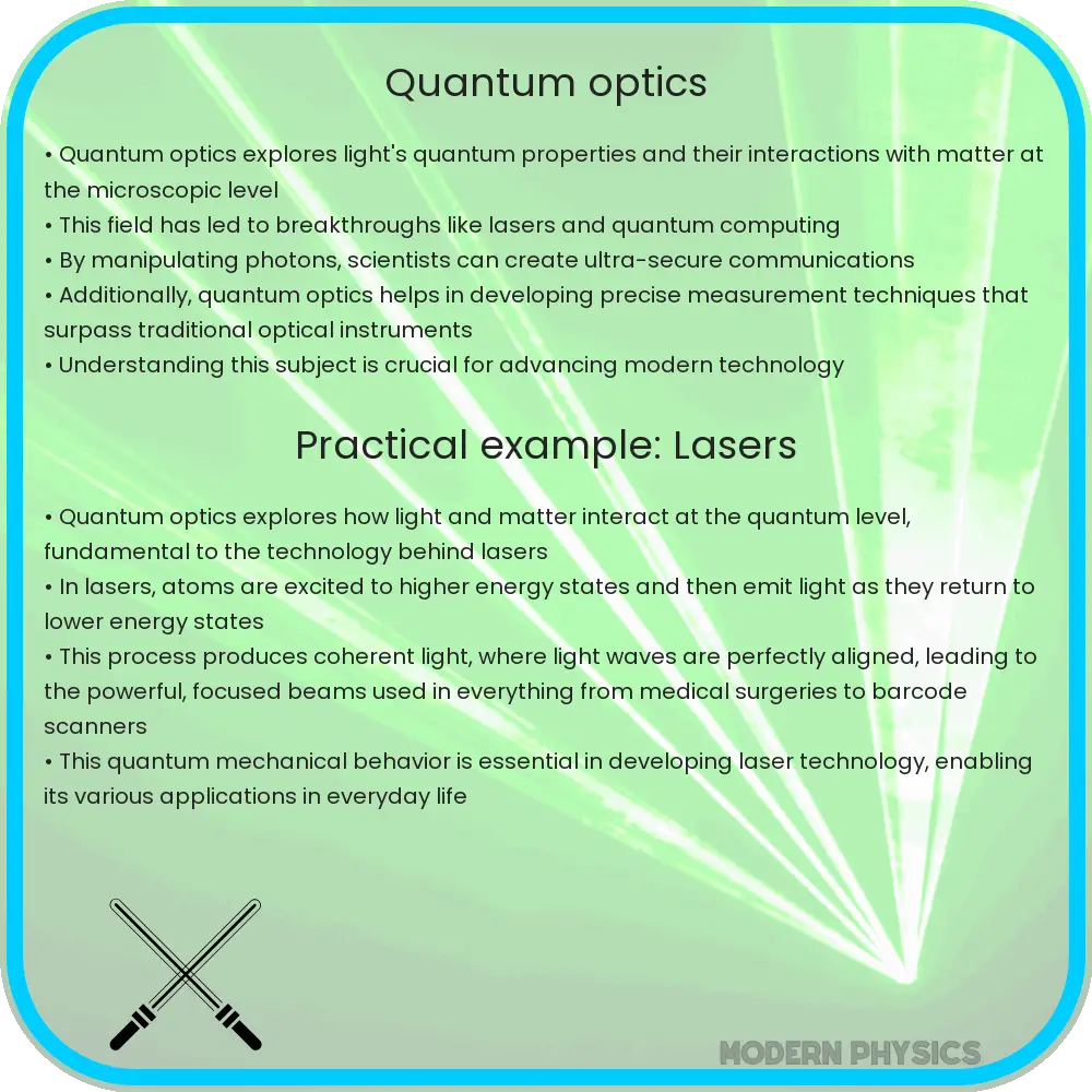 Quantum optics