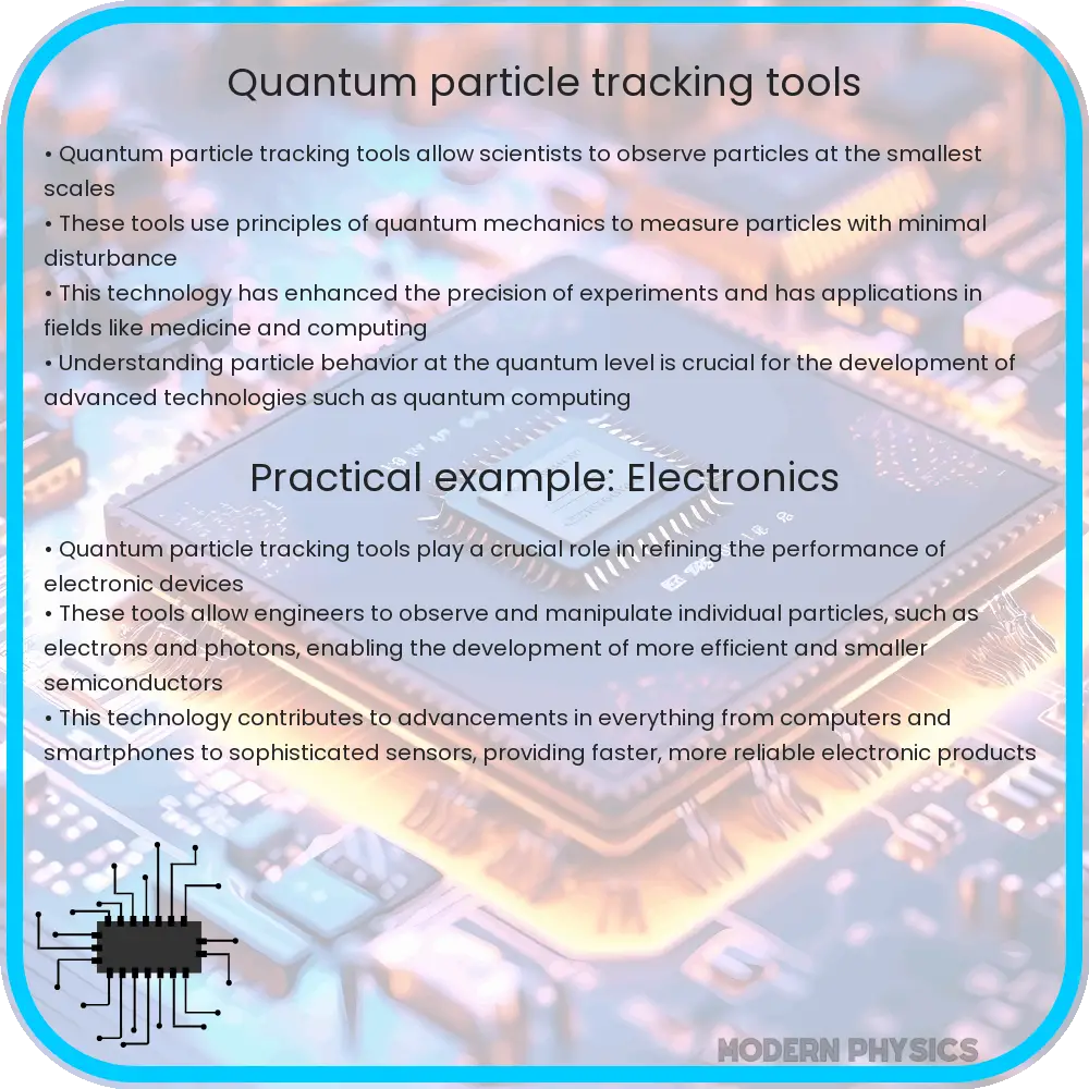 Quantum particle tracking tools