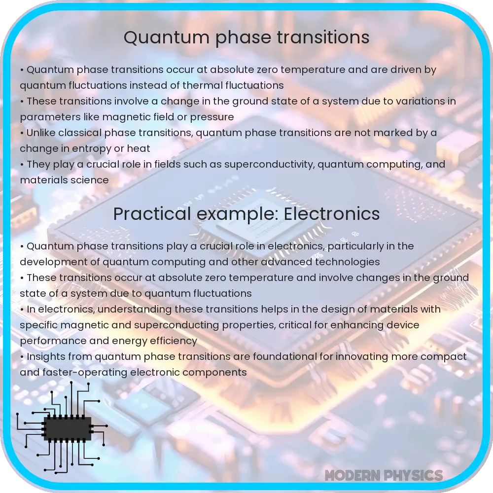 Quantum phase transitions