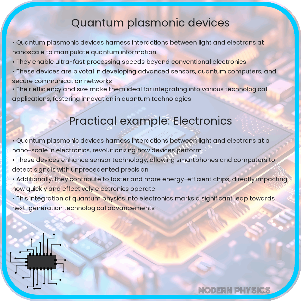 Quantum plasmonic devices