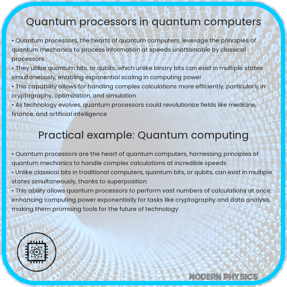 Quantum processors in quantum computers