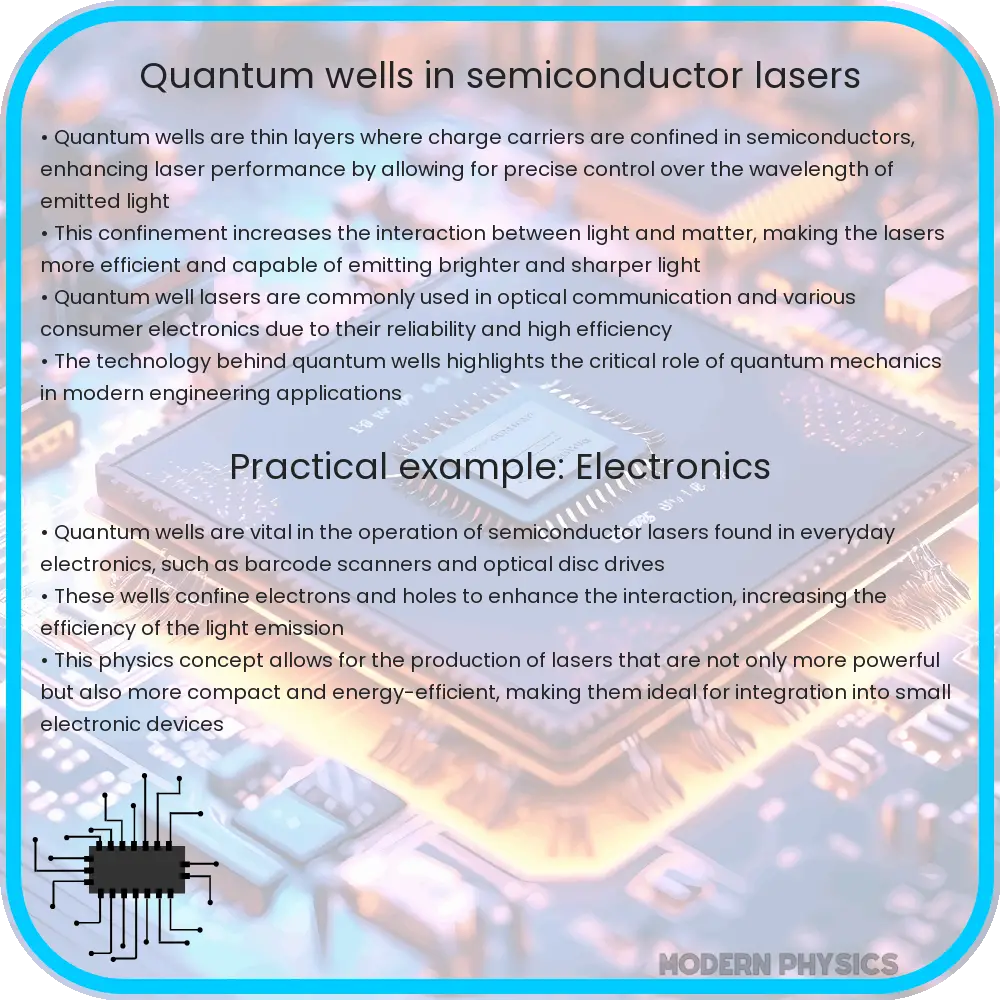 Quantum wells in semiconductor lasers
