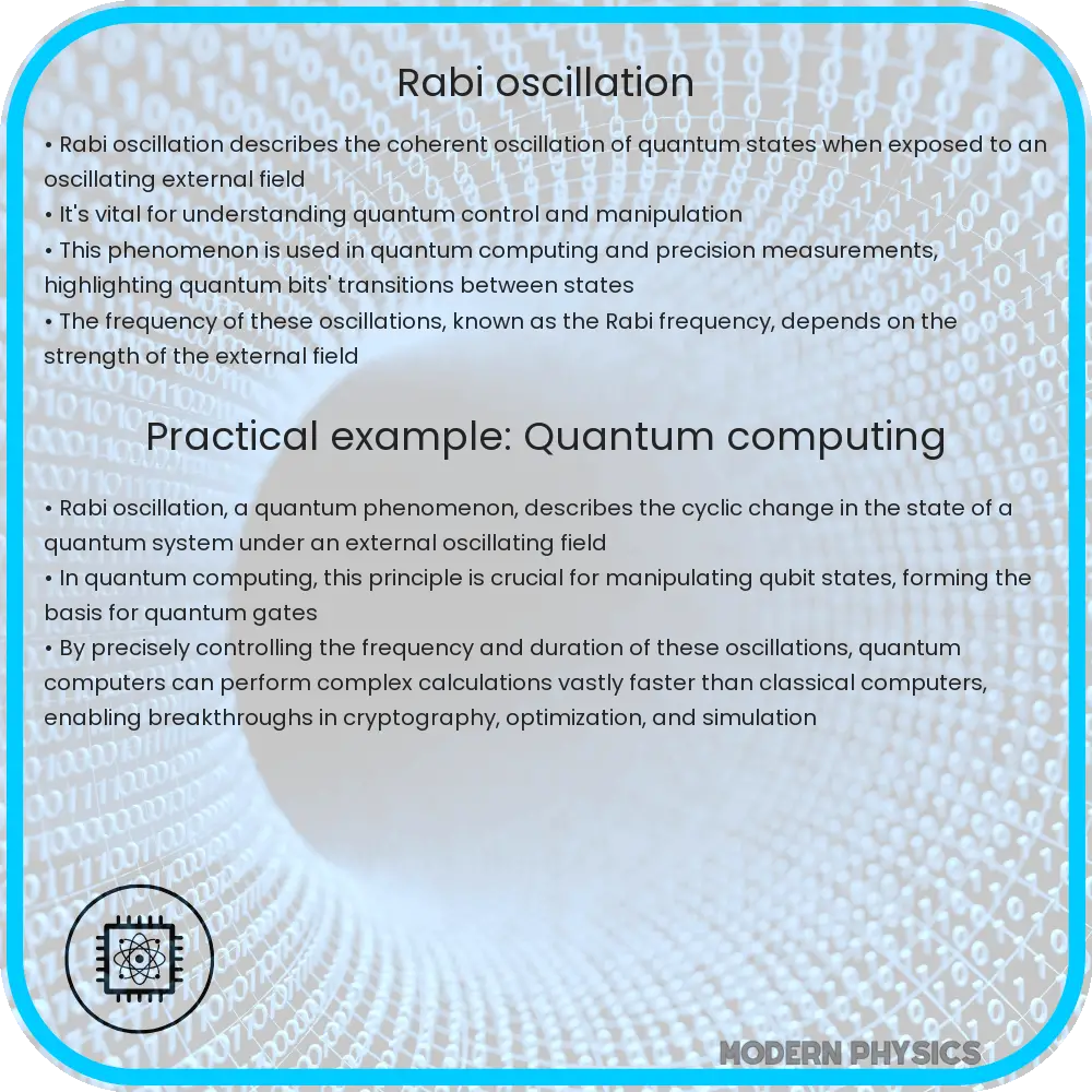 Rabi oscillation