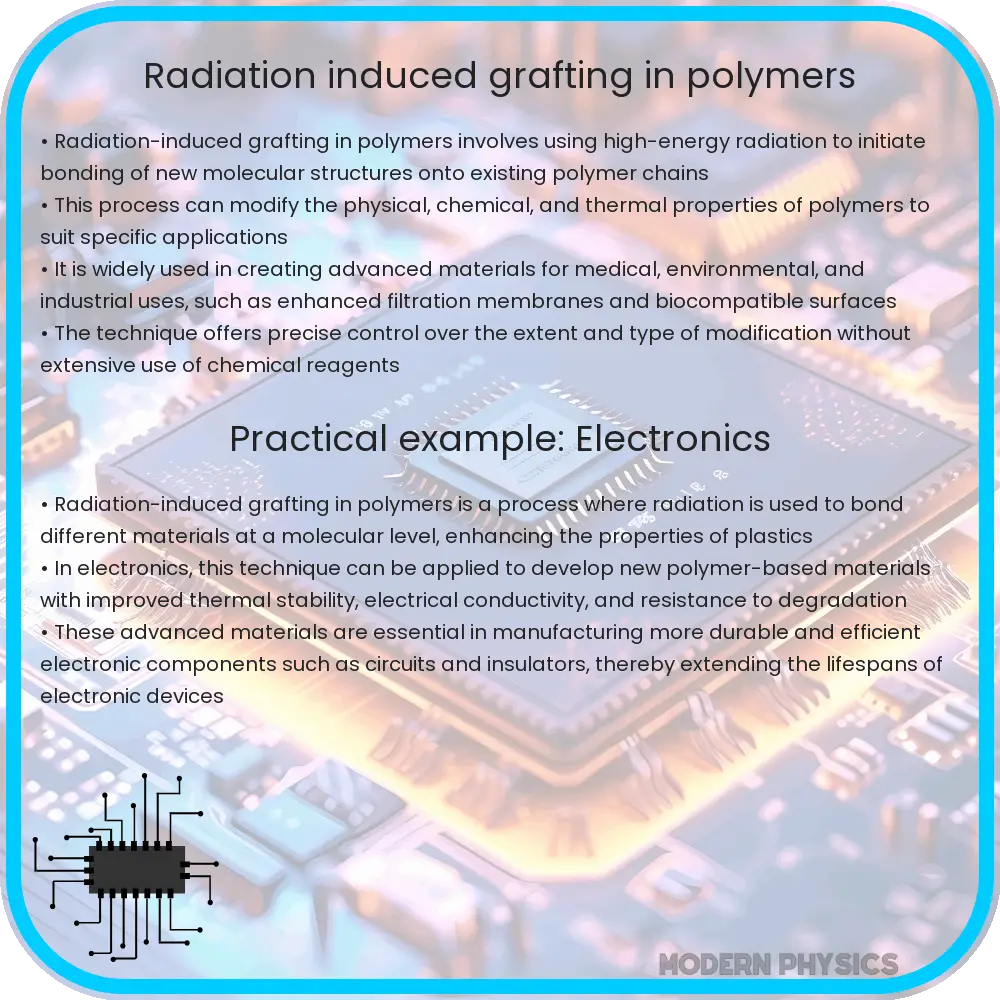 Radiation-induced grafting in polymers