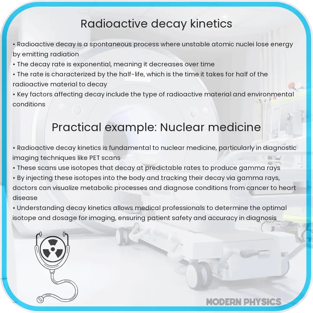 Radioactive decay kinetics