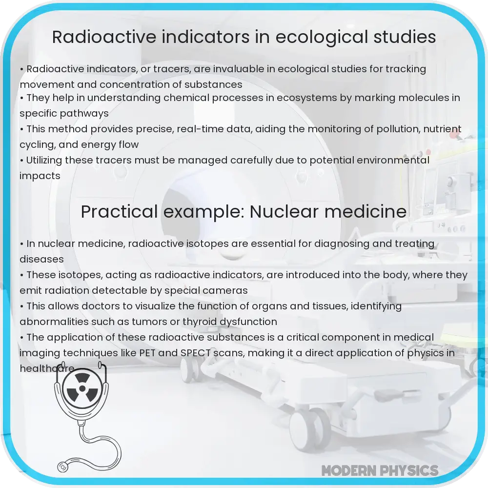 Radioactive indicators in ecological studies