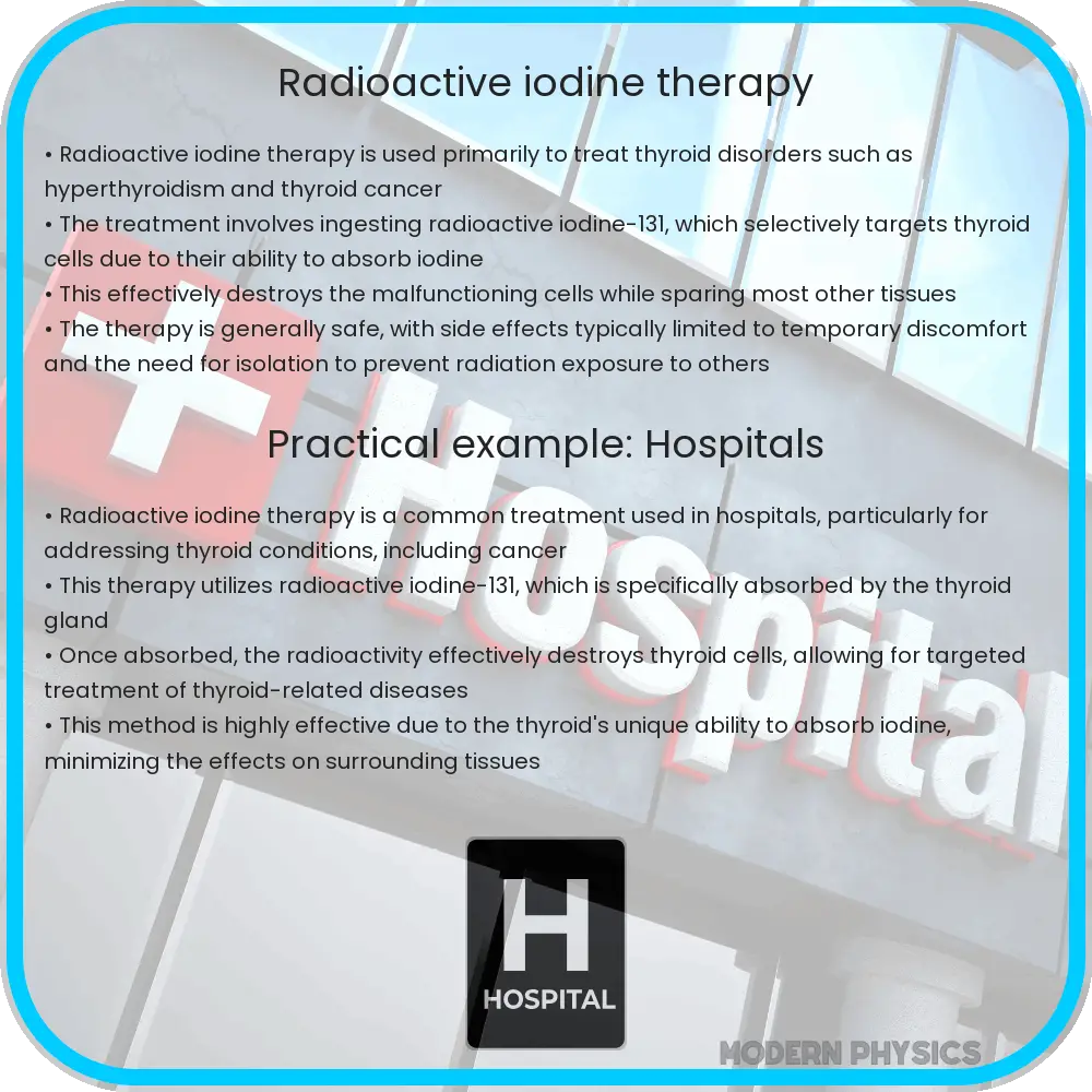 Radioactive iodine therapy