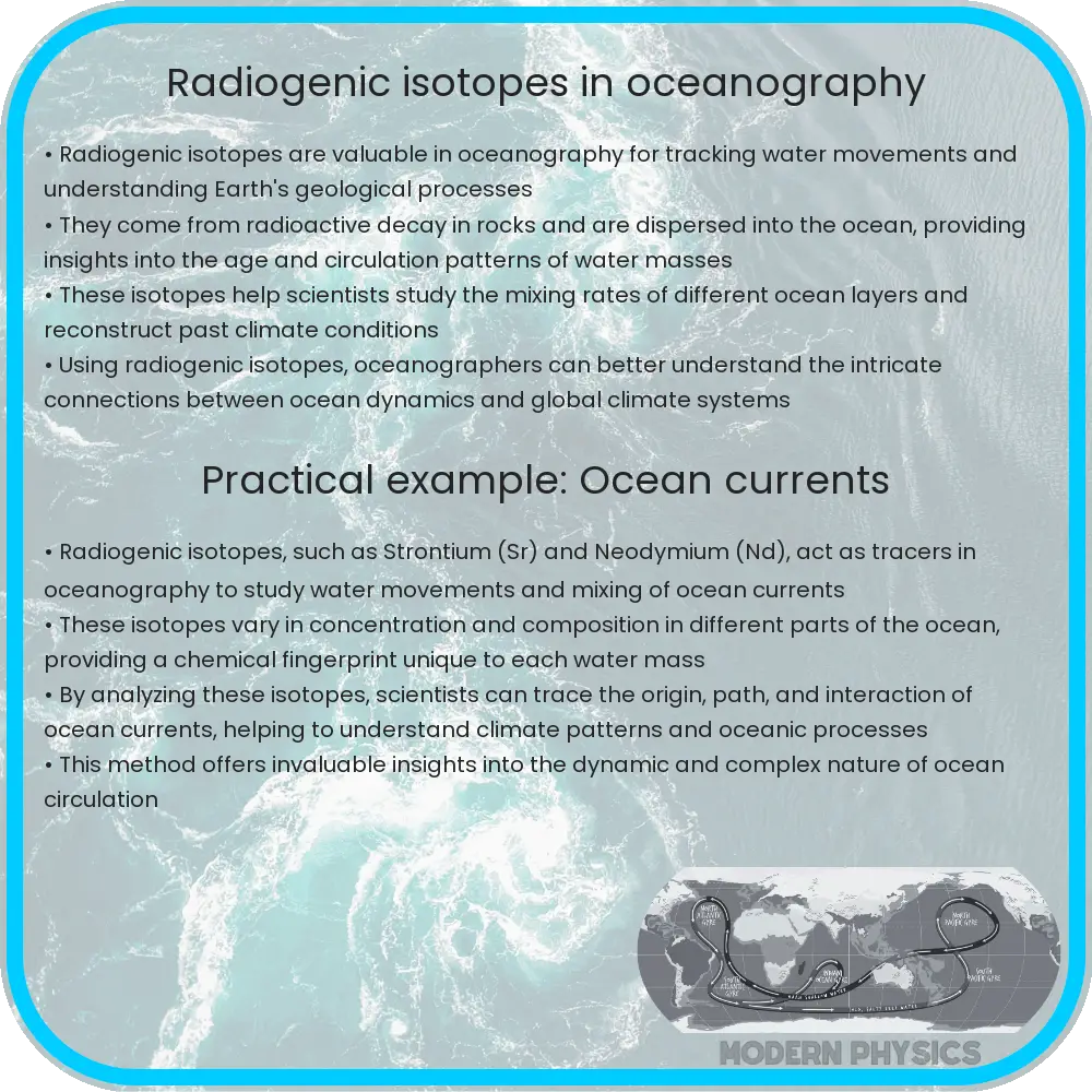 Radiogenic isotopes in oceanography